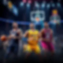 Graphic showing NBA teams like Lakers, Pacers, and Clippers with odds and picks for betting