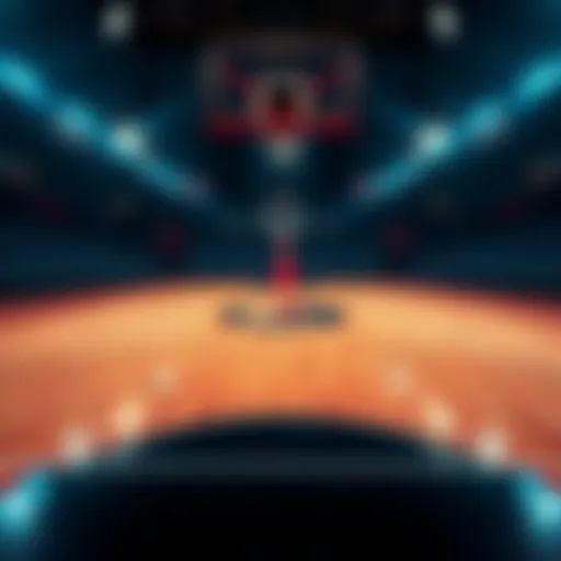 NBA Betting Tips for February 2 A basketball court with betting odds and player stats displayed