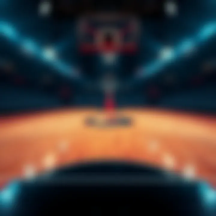 NBA Betting Tips for February 2 A basketball court with betting odds and player stats displayed