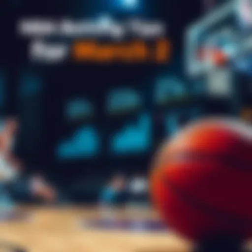 A graphic showing basketball statistics and tips for NBA betting on March 2.