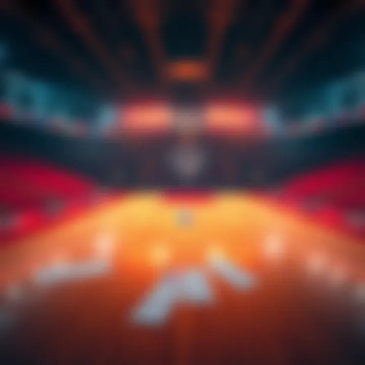 A basketball court with betting slips and odds displayed, focusing on NBA games for November 11, 2025