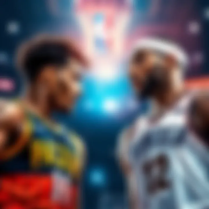 Pacers and Thunder basketball teams facing off for the NBA Championship