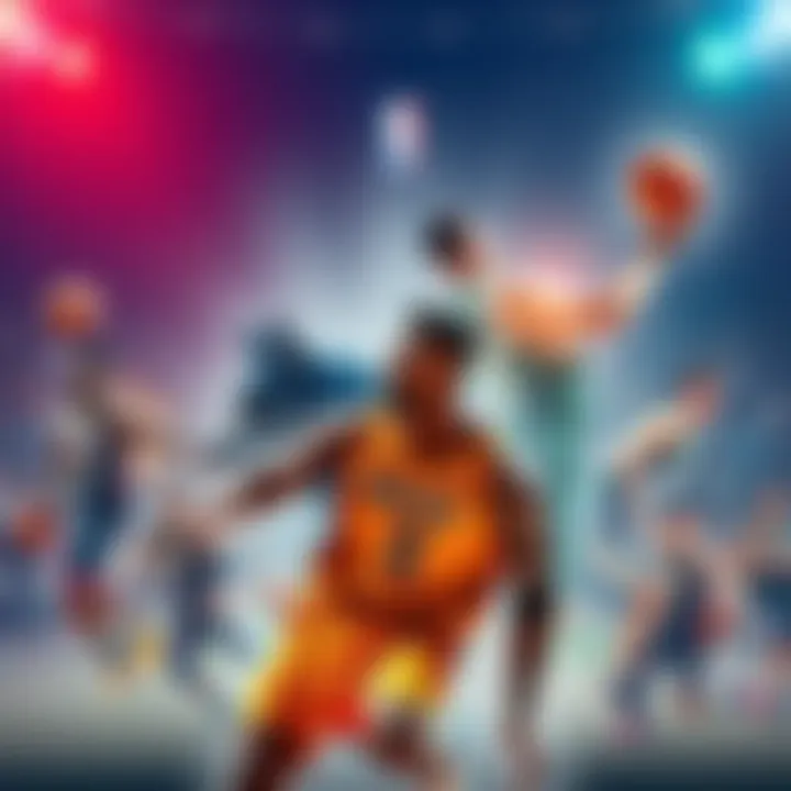 A collage of NBA teams in action, featuring Timberwolves and Bucks players during their games on April 8, 2026.