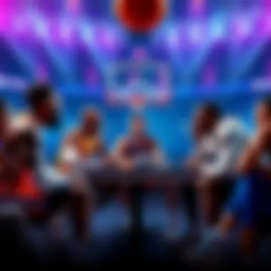 Basketball players discussing strategies for betting on NBA games on April 3, 2026