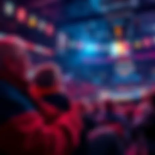 Fans watching three NBA games with excitement and anticipation