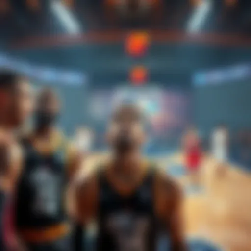 Players and teams affected by the NBA lockout during the 2026 season, showing frustration and uncertainty in a basketball setting.