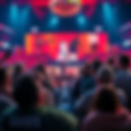 Excited fans watching the NBA Lottery event, anticipating future basketball stars for 2026.