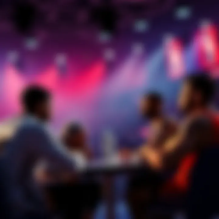 Basketball players discussing game strategies and betting props in a lively forum setting