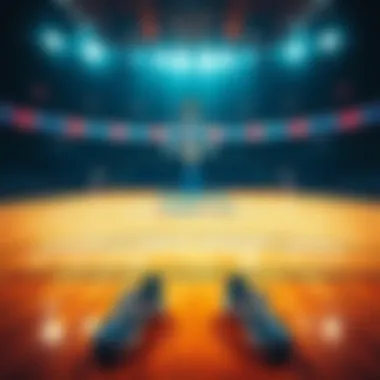 NBA Players Not Available Tonight Basketball court with empty jerseys and shoes, indicating missing players for the game