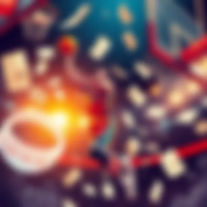 An illustration showing a basketball player shooting a basket with betting slips around them, symbolizing NBA betting strategies.