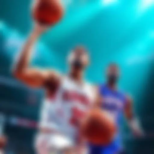 Hawks, Knicks, and Hornets basketball players in action during a game