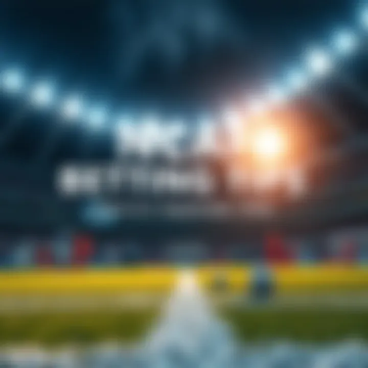 A football field with teams competing, highlighting betting odds and tips.