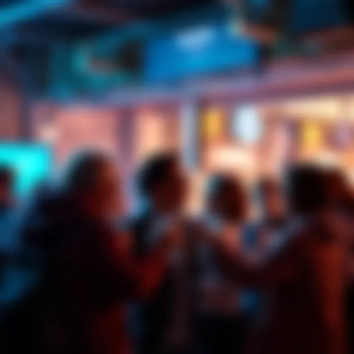 Community members excited about a new 15sc bonus, discussing its impact at a gathering.