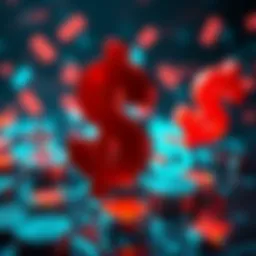 Illustration showing dollar symbols and digital financial trends related to new currency codes