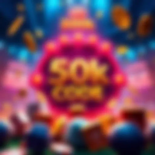 A graphic showing a vibrant announcement of a new 50k betting code with eye-catching colors and design elements symbolizing winning opportunities.