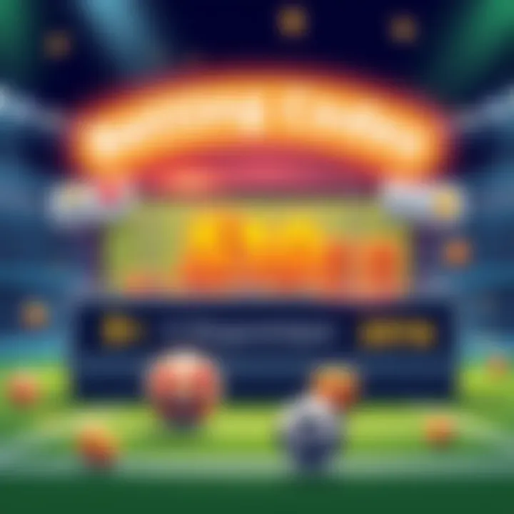 An illustration showing various betting codes, including 5-Megastepper and 5-Kleinwettansprüche, presented in a visually engaging way to attract interest.