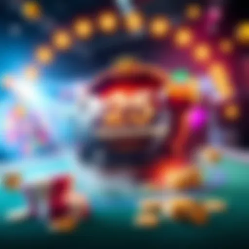 Casino promotional graphic showing bonus spins with a promo code