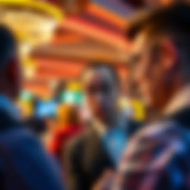 A new casino visitor looks surprised as staff checks his ID and observes him closely.