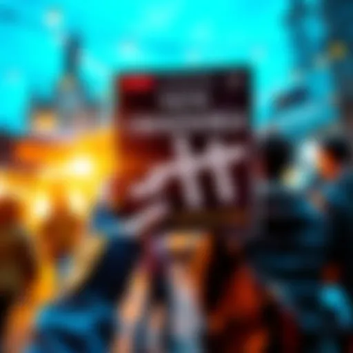 A person holding a new crossword puzzle book, with excitement in the air as community members discuss it online.