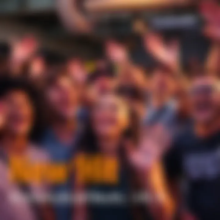 A group of excited people celebrating an upcoming hit with smiles and high energy, showing anticipation and joy.