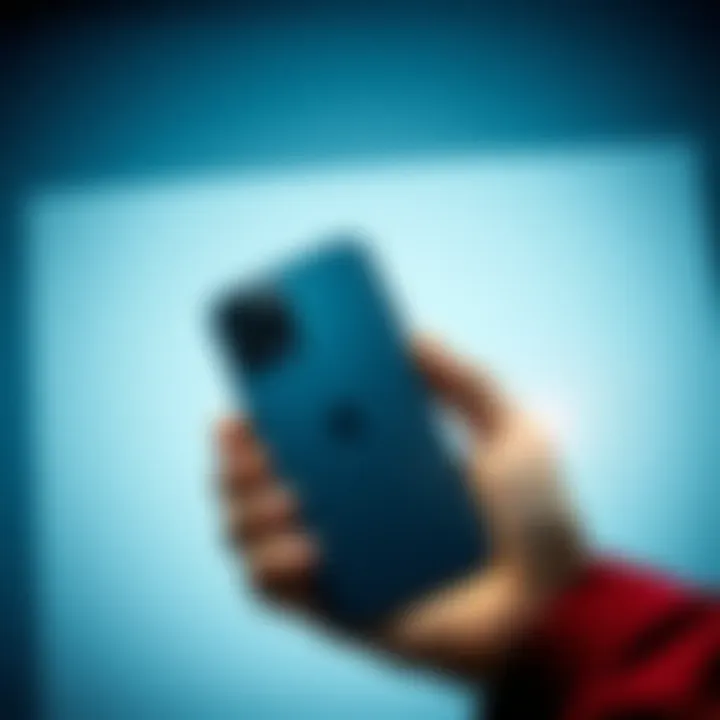 A person holding the latest iPhone with a premium design and advanced camera features
