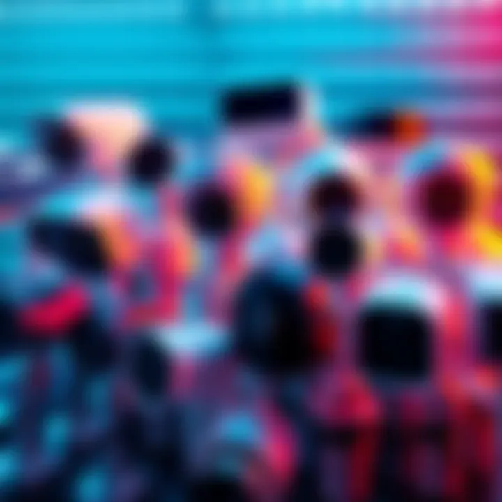 Various security technology devices such as cameras and sensors displayed together