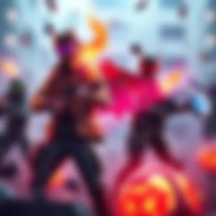 A graphic showcasing the latest updates and features in a game, with colorful elements and icons representing changes.