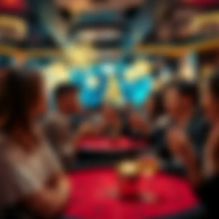 People celebrating the New Year while playing Baccarat, enjoying small wins and sharing joy.