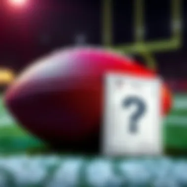A graphic showing a football and a betting slip with a question mark, representing the anticipation for NFL teaser bets on DraftKings.
