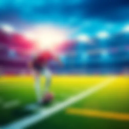 A football field with players in action and betting odds displayed, highlighting NFL betting strategies for July 1, 2026.