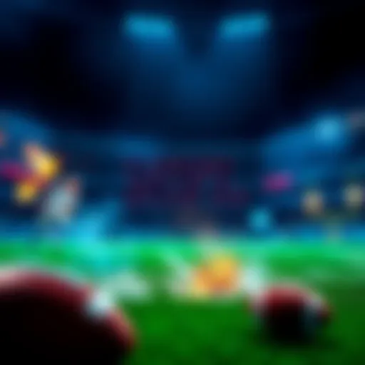 Overview of NFL betting tips with football imagery and game statistics