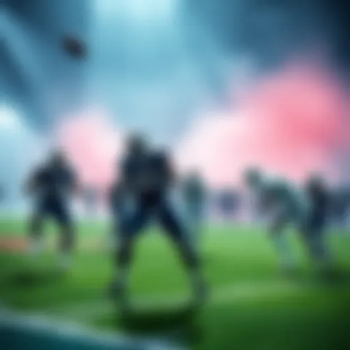 Buffalo Bills and Miami Dolphins players on the field during a game