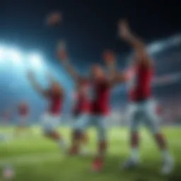 NFL Game Surprises Football players celebrating unexpected victories on the field