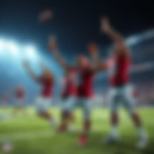 NFL Game Surprises Football players celebrating unexpected victories on the field