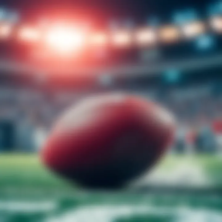 Football graphic showing excitement for the upcoming NFL monthly event
