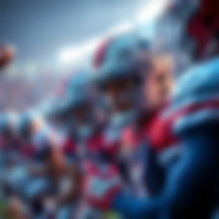 A close-up of NFL players preparing for a game, emphasizing betting tips and touchdown predictions for November 2, 2025.