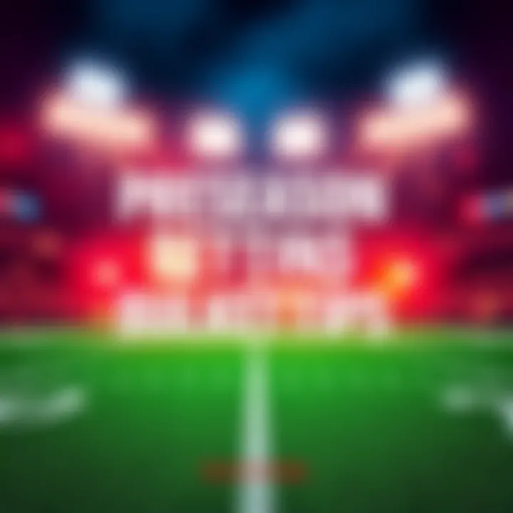 NFL Preseason Betting Tips Graphic showing football betting odds and team logos for NFL preseason games