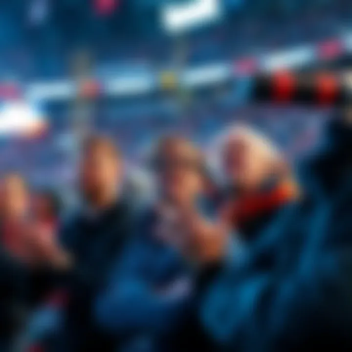 Frustrated football fans expressing concern over cashout problems during a game