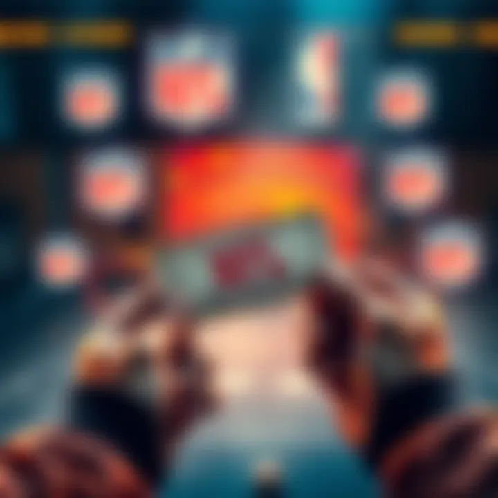 NFL Sunday Lotto Tips A person holding a lottery ticket with NFL logos and basketball disappointment in the background