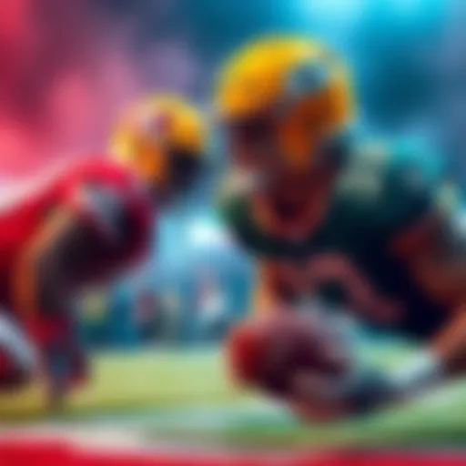 Green Bay Packers and Tampa Bay Buccaneers players ready for a game
