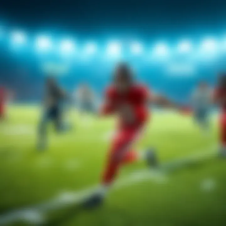 Exciting action from an NFL Thursday Night Football game showing players in motion on the field.