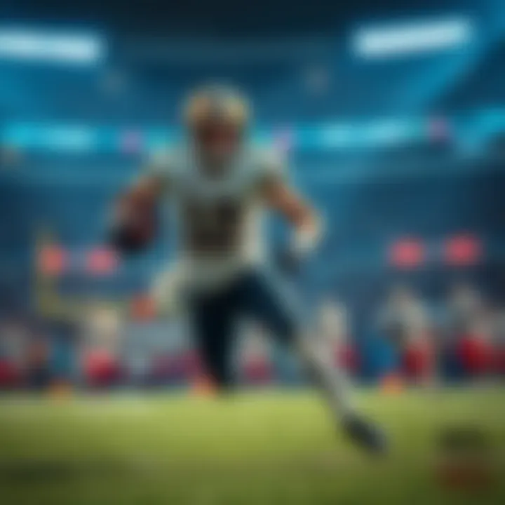 A football player in action during a game showcasing the latest strategies and trends in the NFL for 2025.
