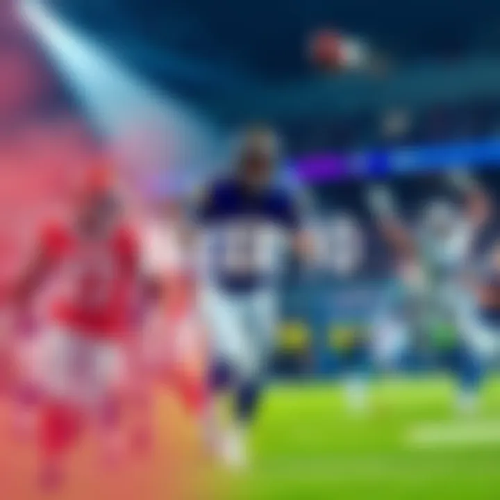 NFL Week 10 Player Analysis A collage of top NFL players in action during Week 10, showcasing their performance on the field, with fans in the background cheering.