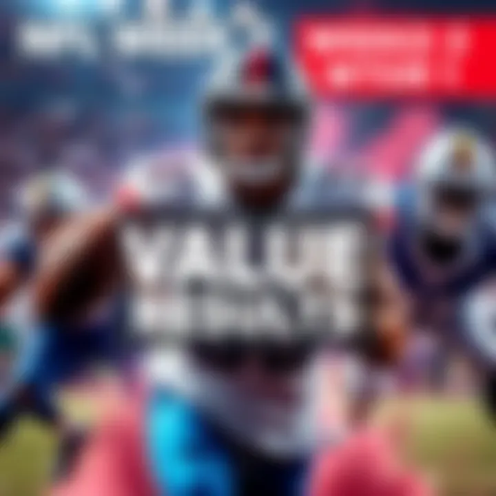 Graphic showing top NFL players with great value in Week 2 Fantasy Football