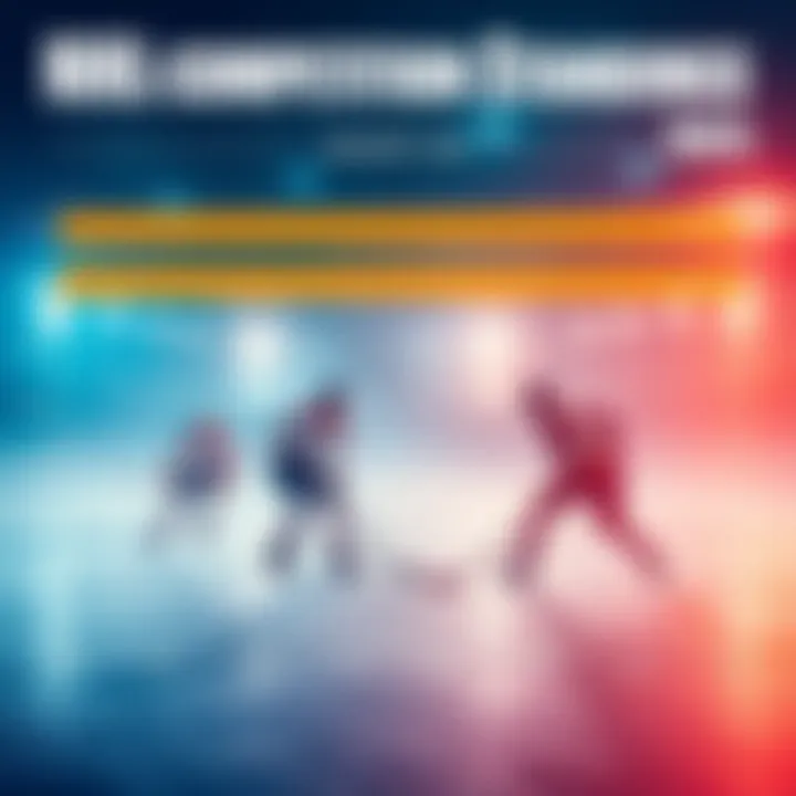 Graphic showing the NHL competition standings with rankings and highlights of top strategies used by participants on January 6, 2025