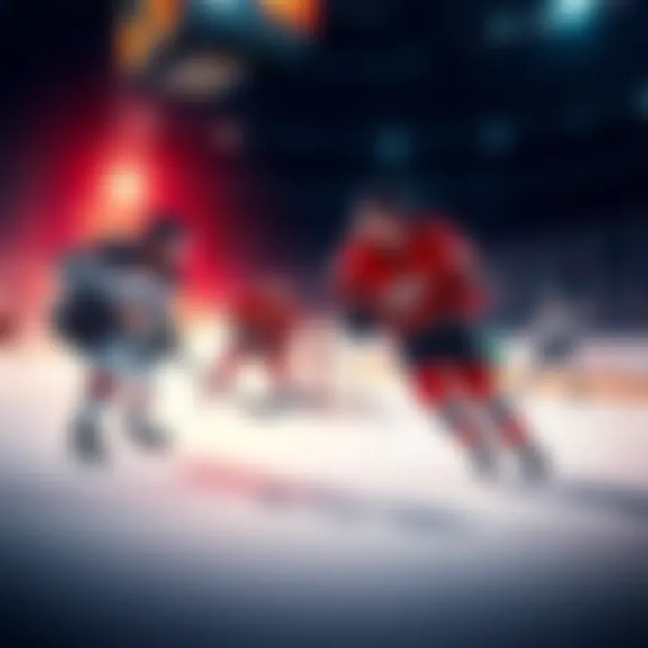 Four successful NHL game predictions with hockey players in action