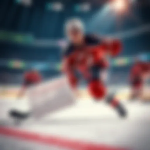 A hockey player in action with a betting slip showing NHL games for May 29, 2026