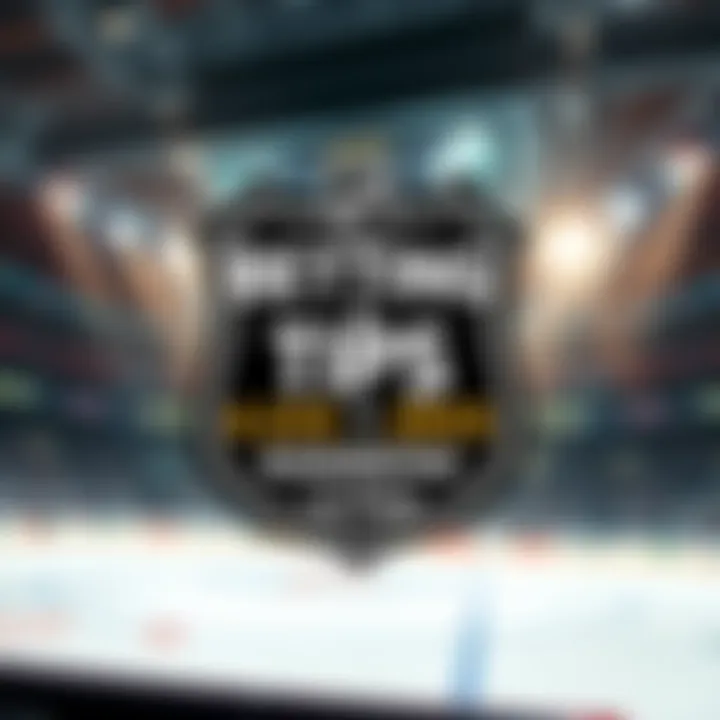 A graphic showing NHL teams and betting odds for August 1, 2025, with a background of a hockey rink