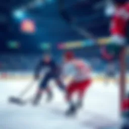 NHL Betting Tips for May 27 A hockey scene with players on ice, showcasing action during a game, highlighting betting opportunities for fans.