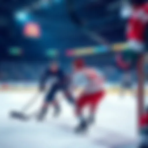 NHL Betting Tips for May 27 A hockey scene with players on ice, showcasing action during a game, highlighting betting opportunities for fans.